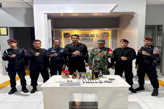 Sambut Nataru, Lapas Namlea Perkuat Kamtib lewat Razia dan Apel siaga