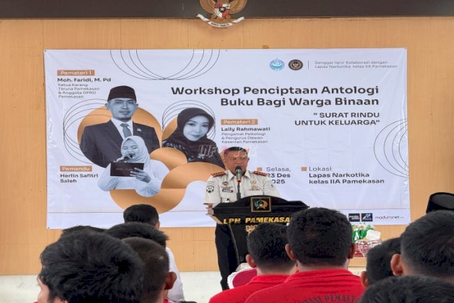 Lapas Narkotika Pamekasan Gelar Workshop Penciptaan Antologi Buku bagi Warga Binaan 