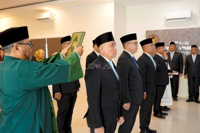 Lantik Delapan Pejabat Manajerial, Kakanwil Ditjenpas Kaltim: Segera Adaptasi dan Berikan Warna Baru dalam Organisasi