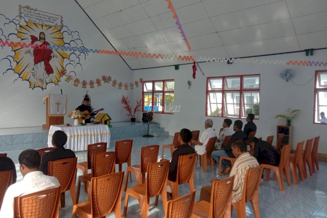 Syukuri Remisi Natal, Warga Binaan Lapas Namlea Gelar Ibadah Buka Usbu