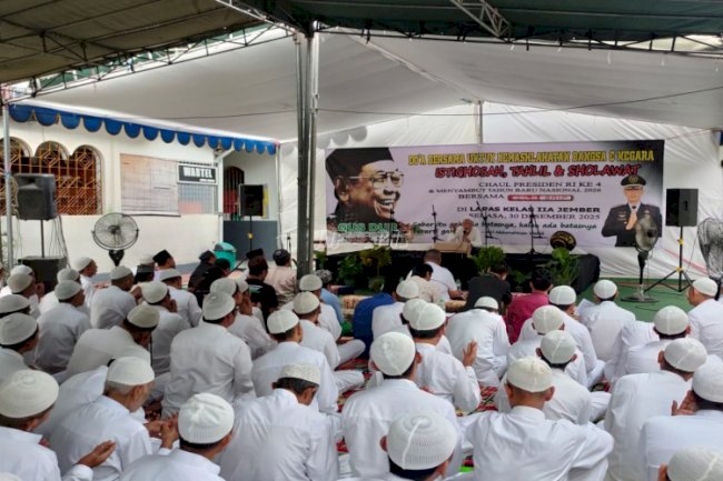 Peringati Haul Gus Dur dan Sambut Pergantian Tahun, Lapas Jember Gelar Doa Bersama