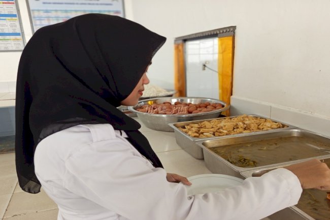 Lapas Kotabaru Perkuat Pemenuhan Hak Dasar Warga Binaan lewat Penyediaan Makanan Bergizi
