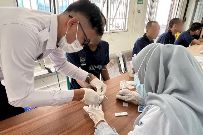 Deteksi Dini Penyakit Menular, Lapas Narkotika Pamekasan Cek HIV Warga Binaan Baru