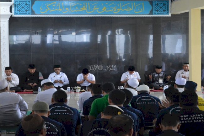 Refleksi Akhir Tahun, Lapas Narkotika Muara Sabak Gelar Zikir dan Doa Bersama
