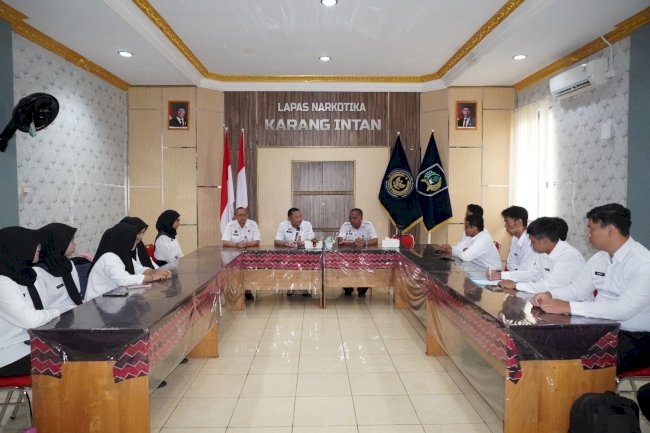 Perkuat Tata Kelola SDM, Kalapas Narkotika Karang Intan Beri Arahan Peserta Magang