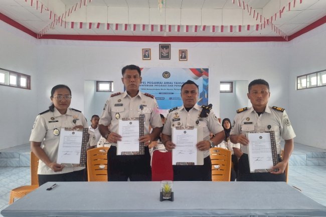 Satu Komitmen, Lapas Namlea Teken Perjanjian Kinerja Tahun 2026