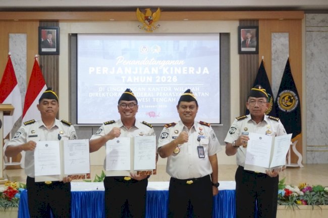 Target Kinerja Akuntabel, Kanwil Ditjenpas Sulteng Teken Perjanjian Kinerja 2026