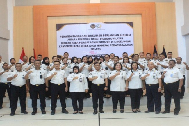 Pemasyarakatan Maluku Siap Impelementasikan Janji dan Perjanjian Kinerja 2026