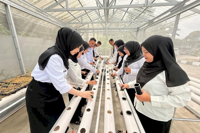 Ketahanan Pangan Perkotaan, Bapas Tanjungpandan Optimalkan Rumah Hidroponik