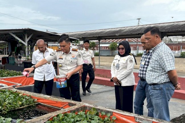 Sambut Ketua Kadin Jambi, Kalapas Jambi Paparkan Program Ketahanan Pangan 