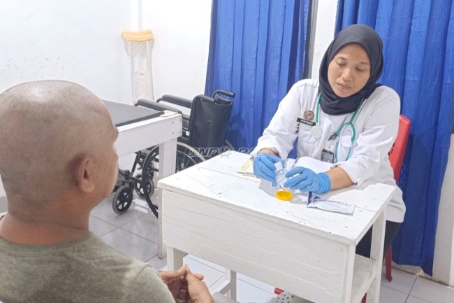 Persempit Ruang Gerak Narkoba, Lapas Wahai Tes Urine Tahanan Baru
