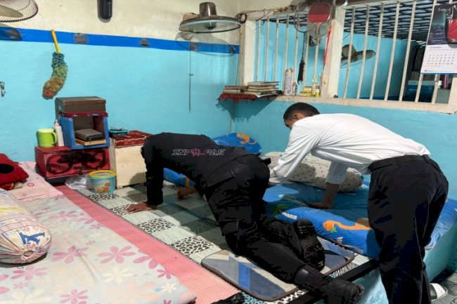 Ciptakan Kondisi Kondusif, Lapas Tual Razia Mendadak Hunian Warga Binaan
