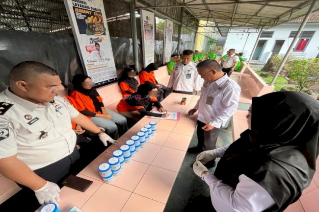 Awal Tahun 2026, Lapas Tanjungpandan Tes Urine Warga Binaan dan Petugas