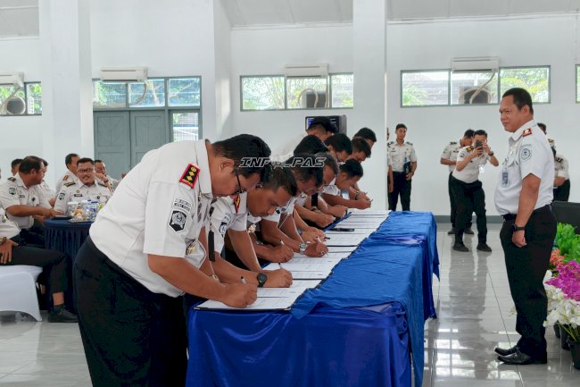 Kanwil Ditjenpas Jateng Satukan Tekad Tingkatkan Kinerja Pemasyarakatan Tahun 2026