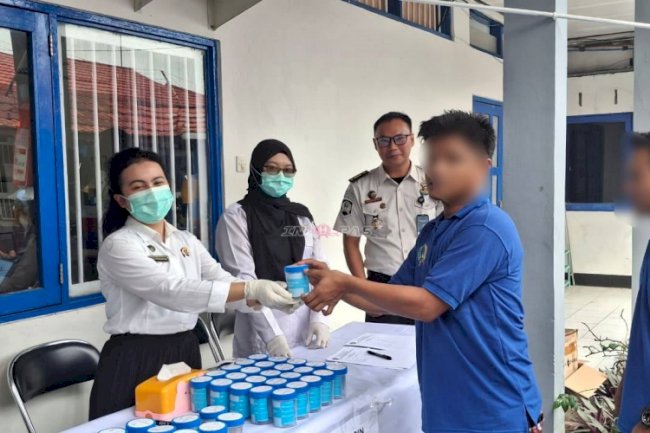 Dukung Program Aksi Kemenimipas, Rutan Marabahan Tes Urine Petugas dan Warga Binaan