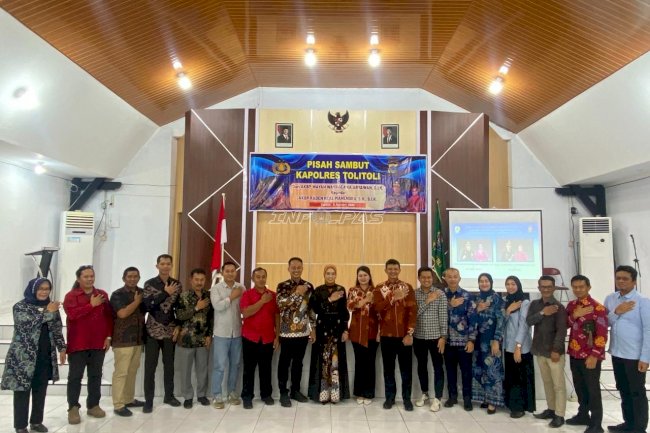 Tegaskan Sinergi Jaga Stabilitas Keamanan, Lapas Tolitoli  Hadiri Estafet Kepemimpinan Polres Tolitoli