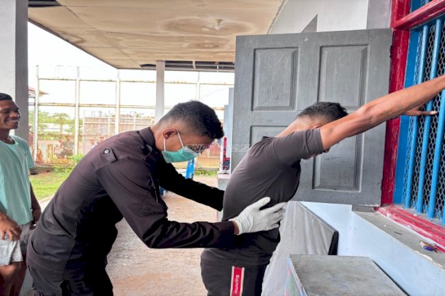 Perkuat Kamtib Awal Tahun 2026, Lapas Saumlaki Gelar Razia Kamar Hunian