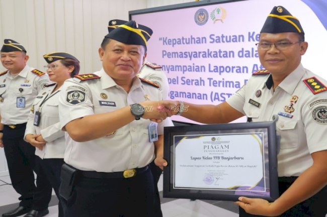 Tunjukkan Kinerja Prima, Lapas Banjarbaru Raih Lima Penghargaan dari Kanwil Ditjenpas Kalsel