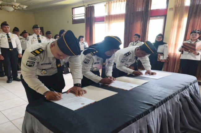 Perkuat Integritas dan Profesionalisme, Bapas Ambon Gelar Penandatanganan Janji Kinerja