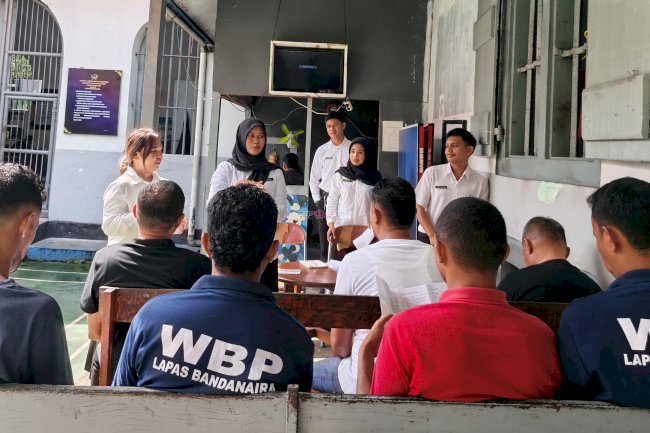 Lapas Bandanaira Edukasi Warga Binaan Kebersihan Tangan dan Etika Batuk