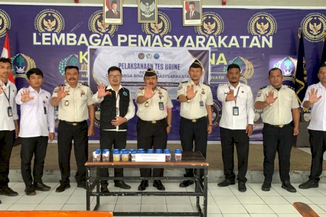 Lapas Tahuna Tes Urine Petugas dan Warga Binaan, Wujudkan Lapas Bersinar