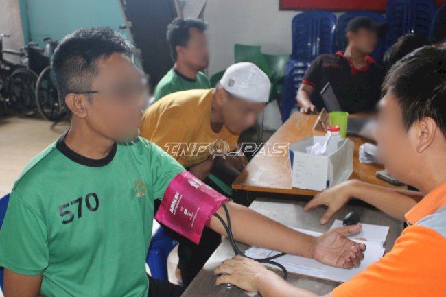 Lapas Banjarmasin Libatkan Kader Kesehatan Periksa Tekanan Darah Warga Binaan