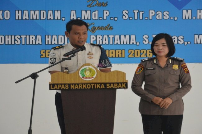 Lapas Narkotika Muara Sabak Gelar Sertijab dan Pisah Sambut Kepala KPLP