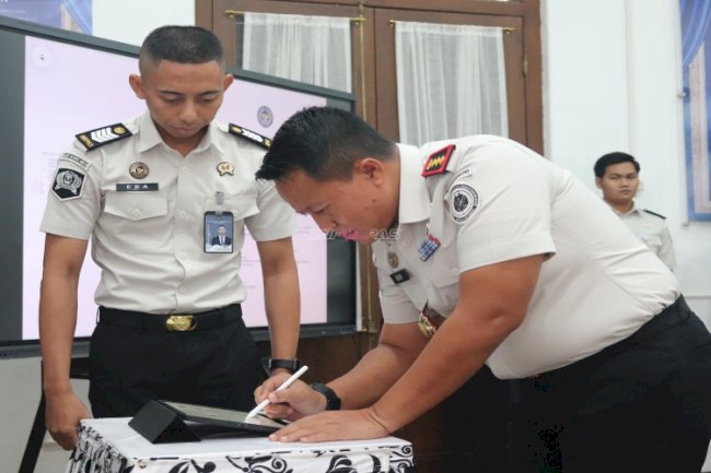 Kalapas Kelas I Tangerang Teguhkan Integritas lewat Penandatanganan Pakta Integritas dan Perjanjian Kinerja 2026