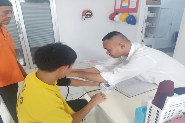 Kontrol Kesehatan Warga Binaan, Lapas Namlea Gelar Skrining Berkala