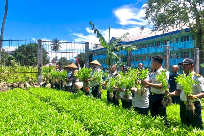 Panen Raya Serentak, Lapas Ternate Panen 34 Kilogram Kangkung