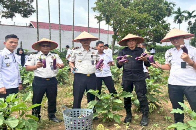 Panen Raya Serentak, Lapas Muara Tebo Sukseskan Program Ketahanan Nasional