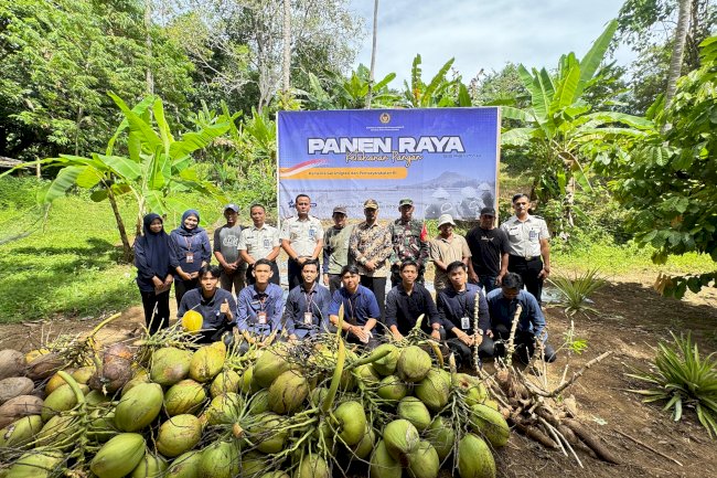 Panen Raya Nasional, Rutan Sinjai Panen Cabai, Singkong, dan Kelapa