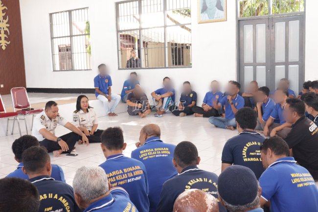 Perkuat Keamanan dan Pembinaan, Pejabat Baru Lapas Ambon  Buka Ruang Diskusi dengan Warga Binaan