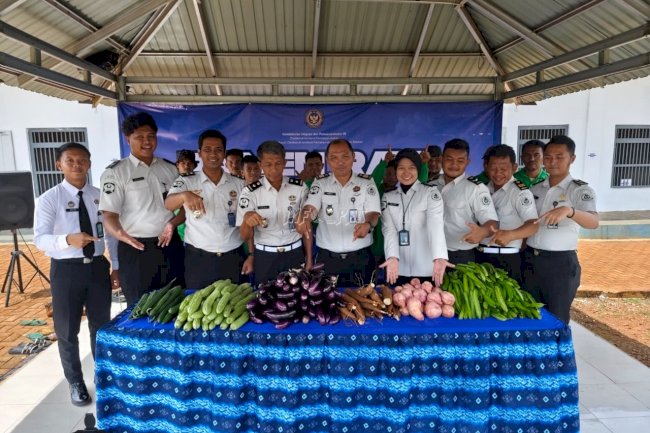 Panen Raya Serentak 2026, Rutan Pelaihari Hasilkan Ratusan Kilogram Komoditas Pangan