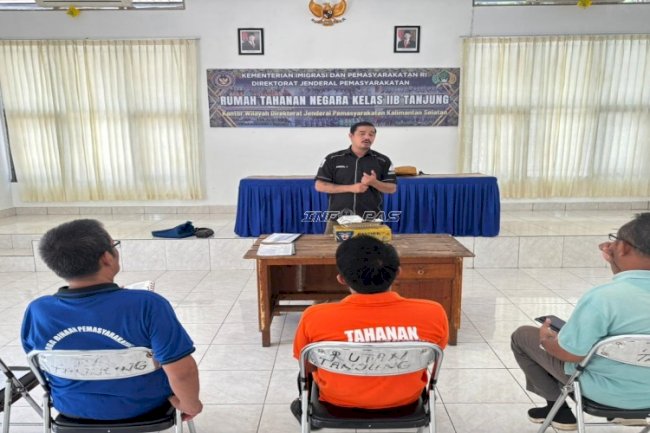 Kebaktian di Rutan Tanjung Bina Spiritual Warga Binaan