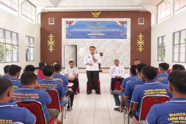 Tutup Program Rehabilitasi Sosial, Warga Binaan Lapas Ambon Tatap Masa Depan Bebas dari Narkoba
