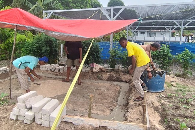 Tambah Kluster Pembinaan Kemandirian, Lapas Namlea Siapkan Lahan Budidaya Lele