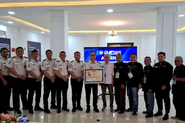 Apresiasi Pembinaan Warga Binaan, Lapas Banyuasin Raih Anugerah Sahabat Pers dari SMSI Banyuasin