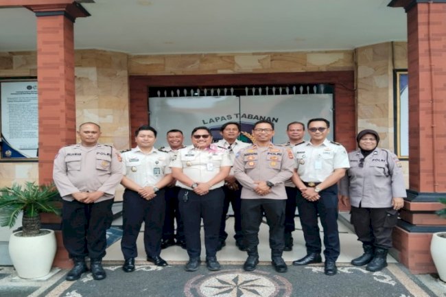 Bangun Sinergi Kamtib, Lapas Tabanan Sambut Audiensi Kasat Binmas Polres Tabanan