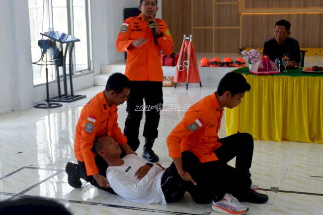 Antisipasi Situasi Darurat, Lapas Luwuk Gelar Simulasi Bencana bersama Basarnas