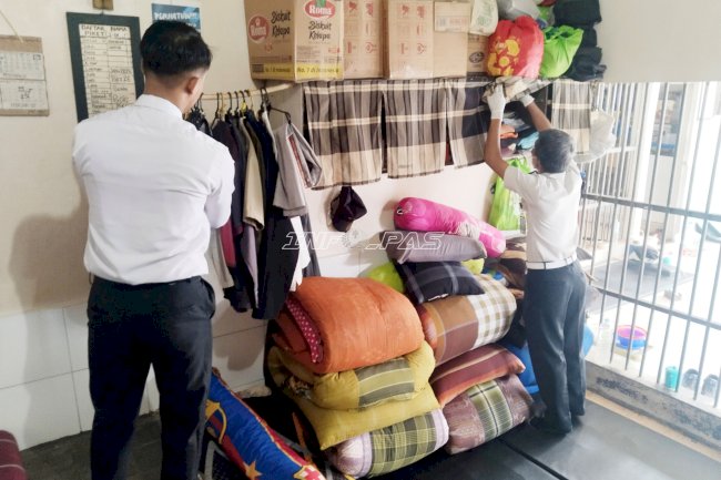 Perkuat Pengamanan Internal, Rutan Pelaihari Geledah Hunian Warga Binaan