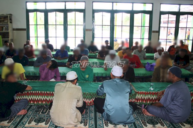 Perdalam Ilmu Ibadah, Warga Binaan Lapas Banjarmasin Ikuti Pembelajaran Fikih
