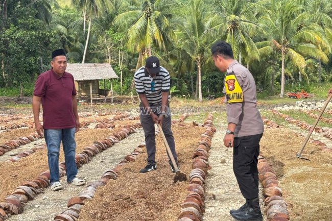 Dukung Ketahanan Pangan, Rutan Majene Gandeng Polri dan Penyuluh Pertanian