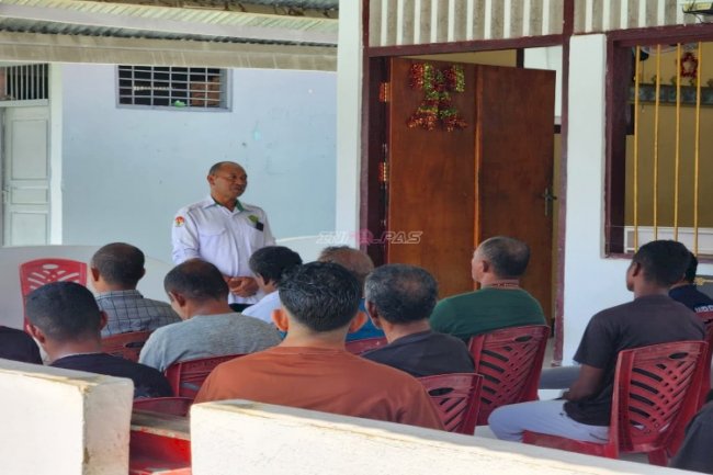 Warga Binaan Katolik Lapas Tual Jalani Bimbingan Rohani bersama Kemenag Kab. Malra