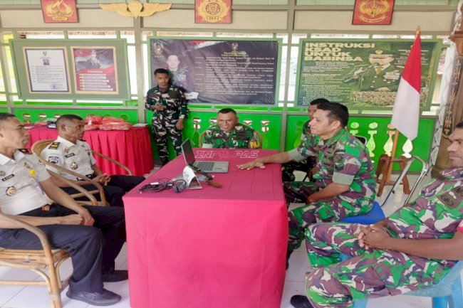 Sambangi Koramil 1502-04 Geser, Kalapas Geser: Sinergi Lapas-TNI Kunci Kamtib Kondusif