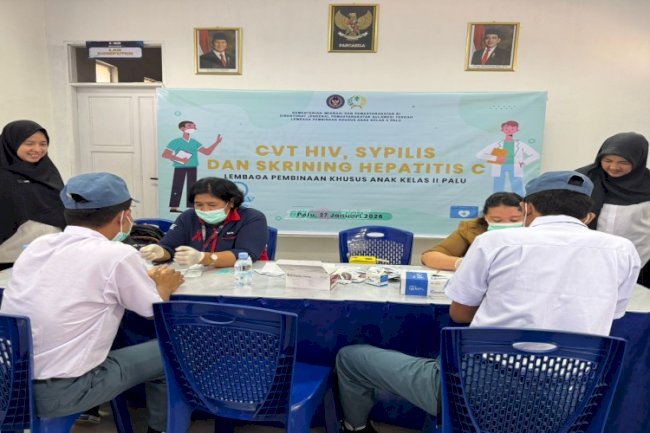 Jaga Masa Depan, LPKA Palu Gandeng Dinkes Gelar VCT Mobile bagi Anak Binaan