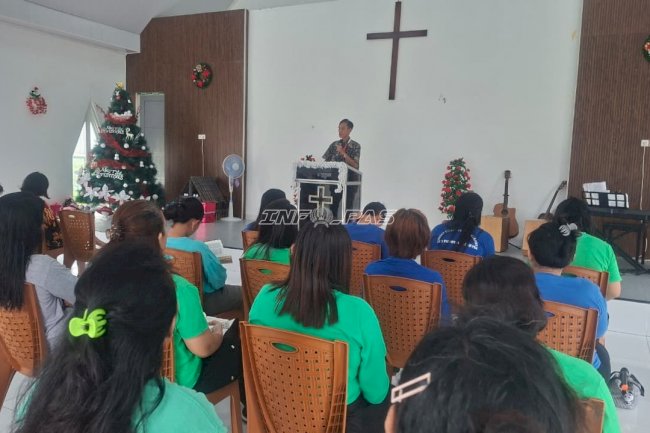 Lapas Perempuan Palu Gandeng Sahabat Kota Sejati Gelar Pembinaan Rohani Warga Binaan