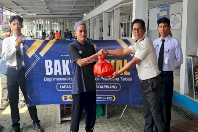 Lapas Pangkalpinang Tunjukkan Kepedulian Sosial lewat Pembagian Sembako