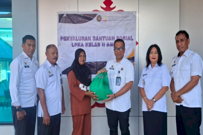 Wujud Kepedulian Sosial, LPKA Ambon Salurkan Bantuan kepada Masyarakat