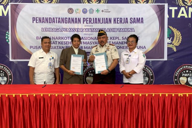 Lapas Tahuna Gandeng BNNK, Puskesmas, dan PKBM Perkuat Pembinaan Warga Binaan